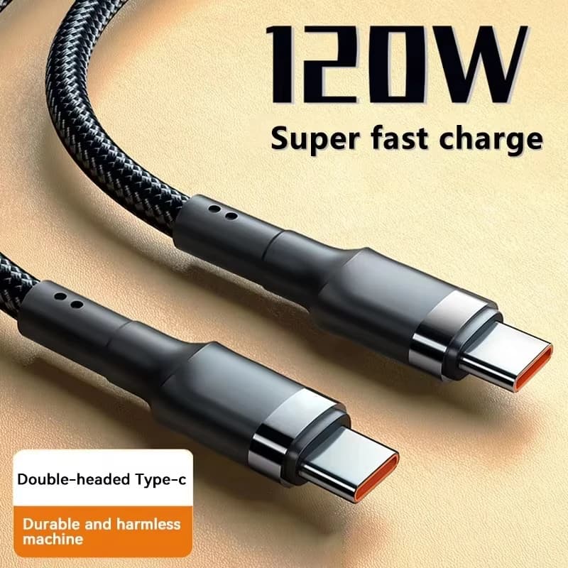 120W Fast Charge Cable PD Quick Charging High Quality USB C TO USB Type C Cable For iPhone Xiaomi 17 Plus Pro Max Samsung S24