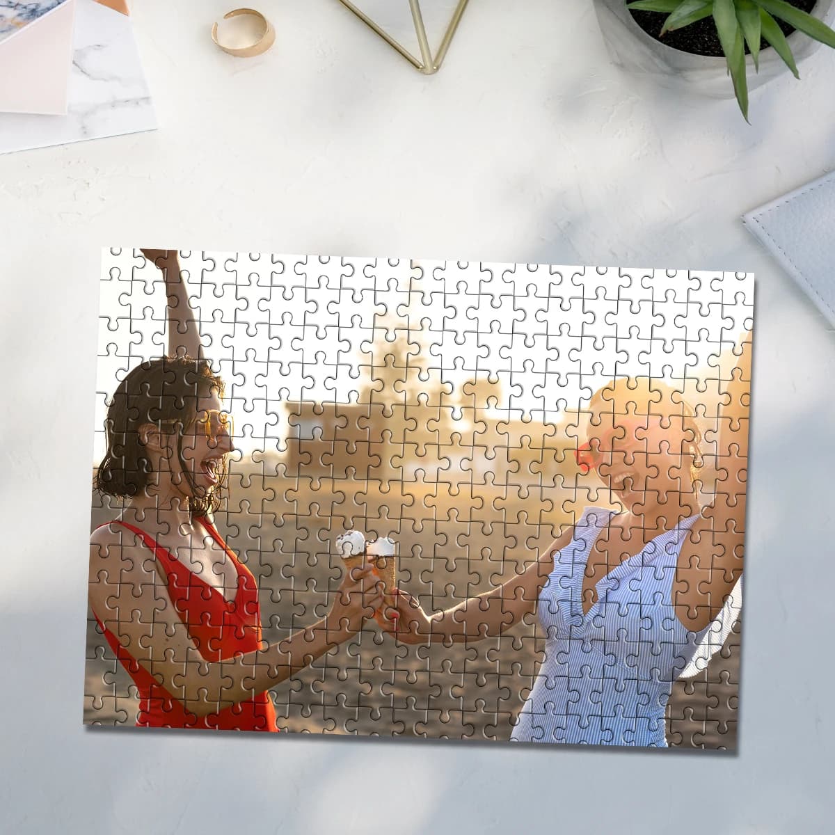 35/300/500/1000pcs Personalized Custom Photo Puzzle photo Jigsaw Gifts Family Educational Toys