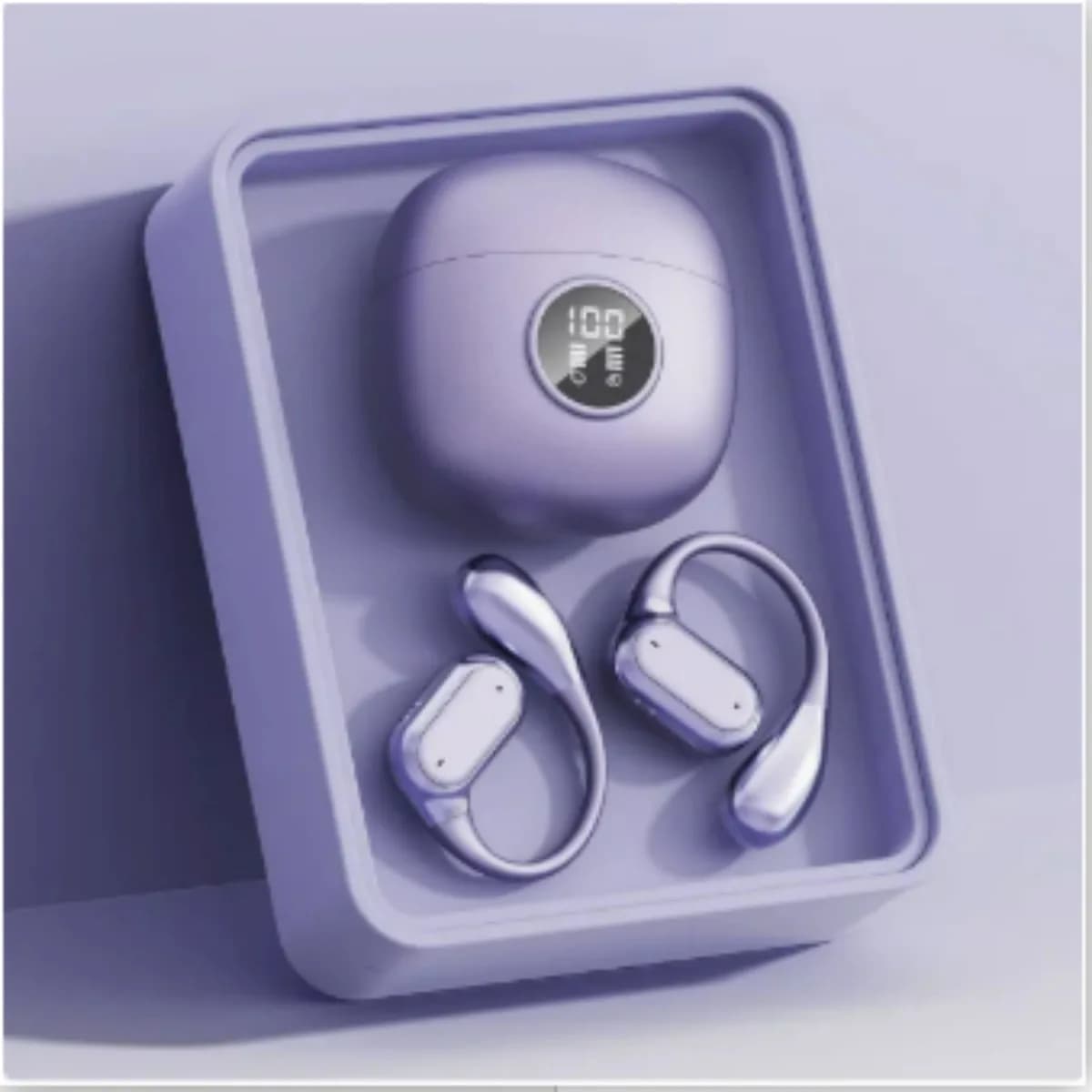 Lenovo Bluetooth 5.4 Ear Hook Headphones TWS Wireless Earphones HiFi Stereo Waterproof Headsets LED Display Touch Earbuds