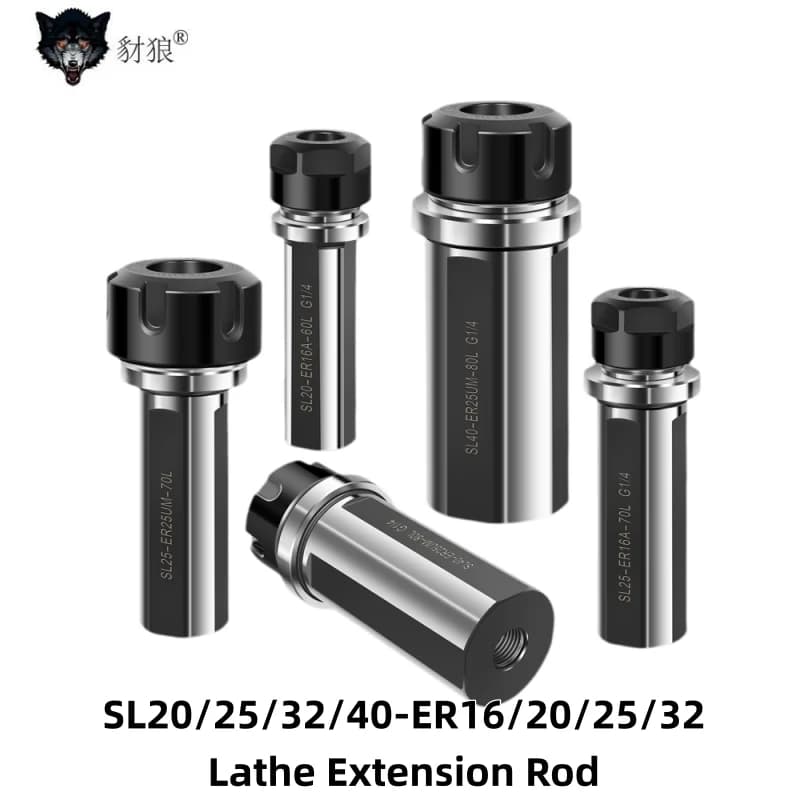 Lathe Extension Rod SL20 SL25 SL32 SL40 ER16 ER20 ER25 ER32UM G1/4 CNC Tool Holder High-precision Shock-resistant Tool Drive Bar