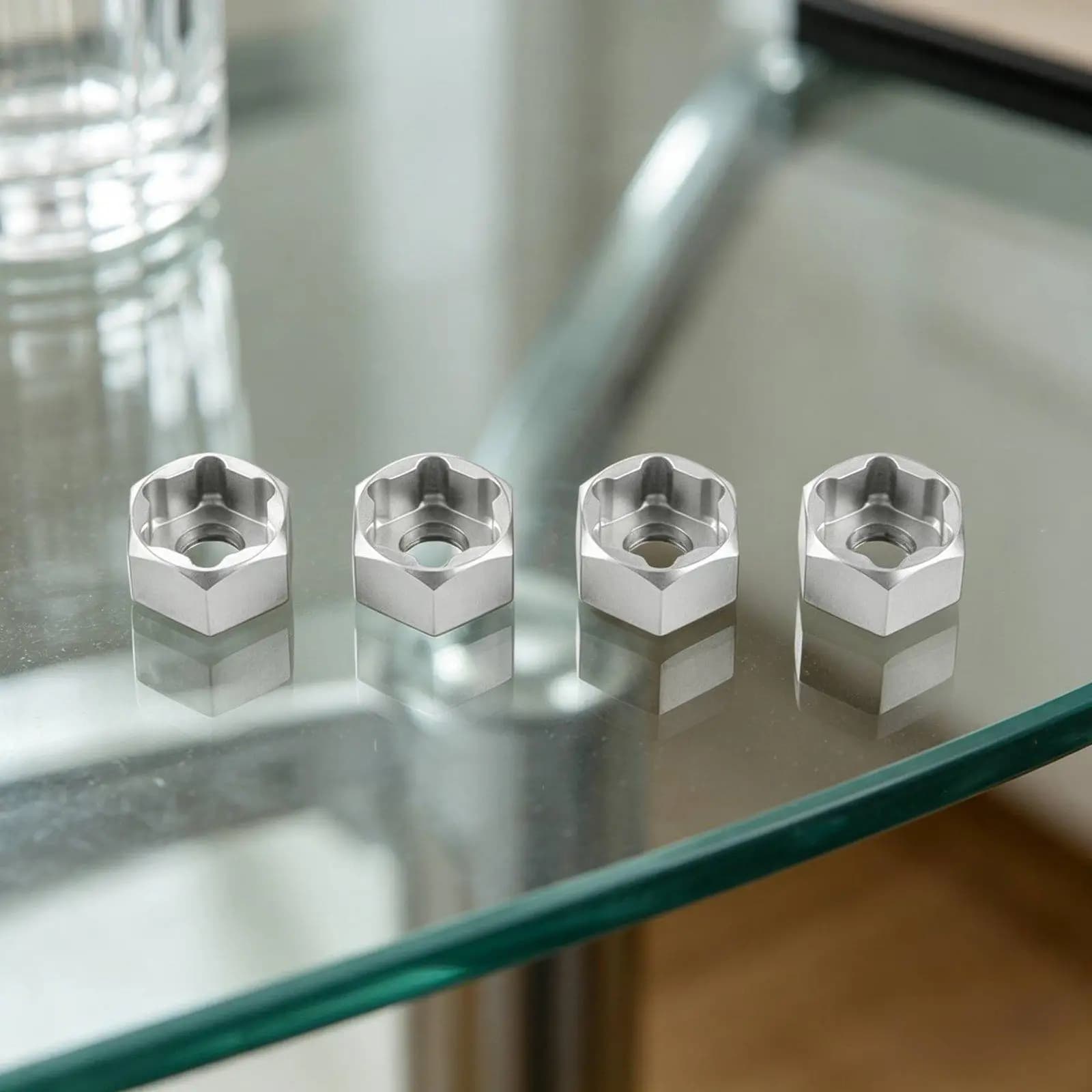 Durable Aluminum Alloy Adapter Hex Conversion Compatible for RC Car 4x4 for WPL D14 D64 Series