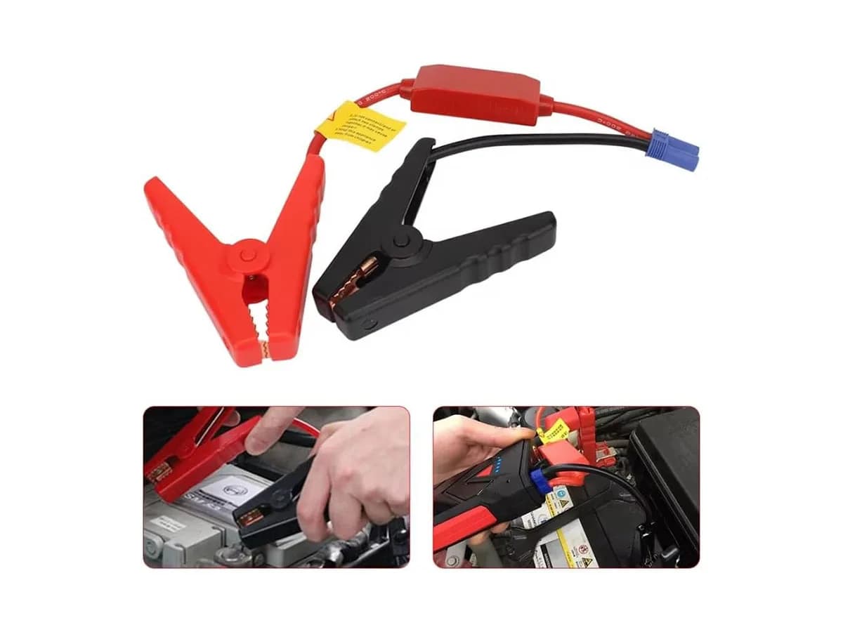 Car Jump Starter Cable with Clamps Booster Cable EC5 Plug Connector Prevent Reverse Charge Module for Auto Battery Jump Start