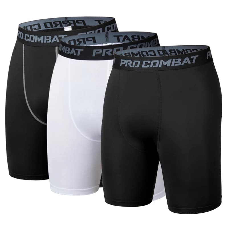 Men's Sports Leggings, Bottoming Shorts, Quick-drying Stretch Fitness, Running, Track and Field, Basketball Training, Compressio