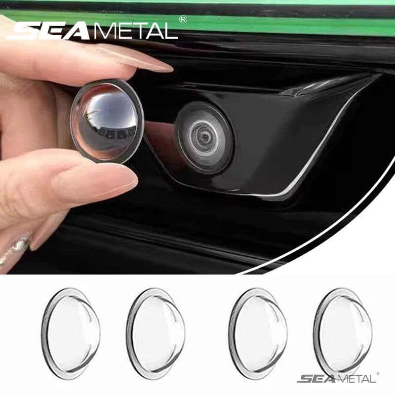 SEAMETAL 2/4PCS Universal Car Camera Lens Protector Anti Scratch Waterproof Car Rear View Backup Camera Cover for Car Accessorie