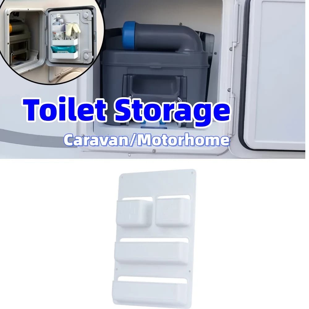 Campervan Toilet Storage Compartment Door Storage Pocket Kassett Shelf Box Caravan Motorhome Toilet Stowing Tidying For Thetford
