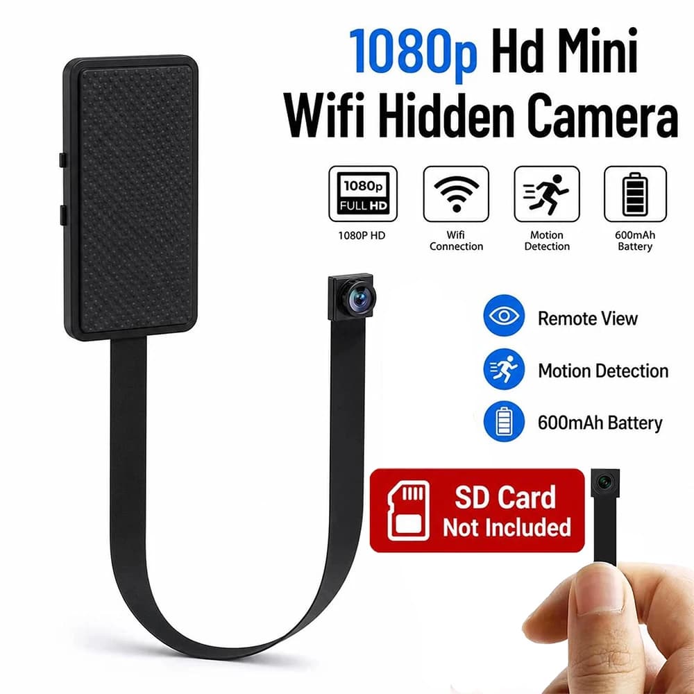 DIY HD 1080P WiFi Mini Camera Portable Video Recorder Micro Camcorder P2P Wireless Webcam Loop Recording Support Remote Viewing