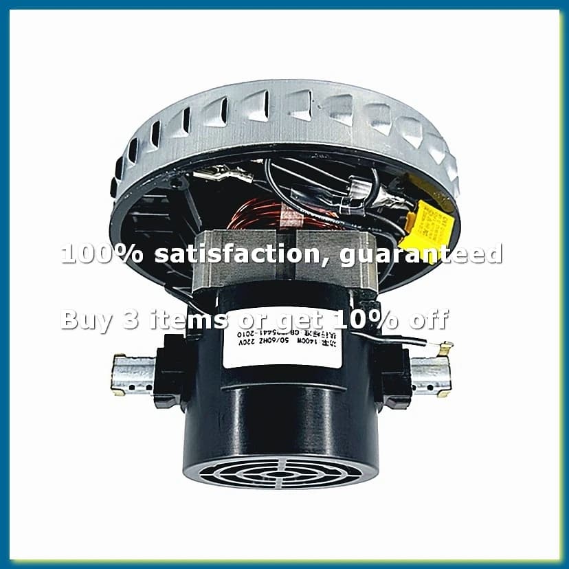 1400W Vacuum Motor Quiet Operation Motor Vacuum Cleaner Motor 130mm Diameter Spare Part for Home and Commercial Use-A009
