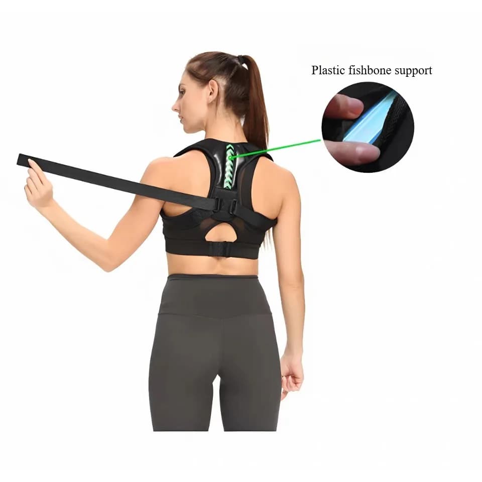 Adjustable Posture Corrector Belt Upper Back Clavicle Spine Support Neck Brace for Home Office Sport Use Shoulder Back Brace