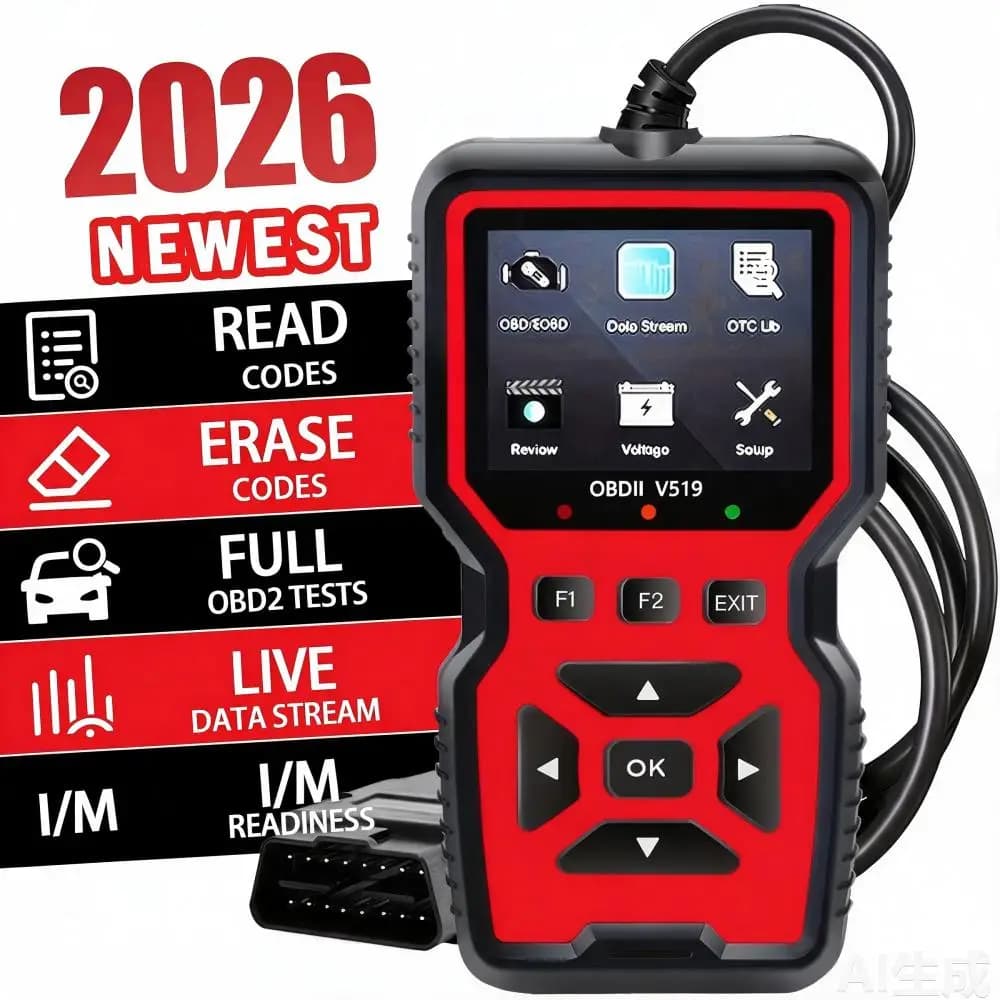 Car OBD2 Scanner Diagnostic Tool Voltage Tester Professional Auto Check Engine Code Reader OBD II Automotive Scanner V519
