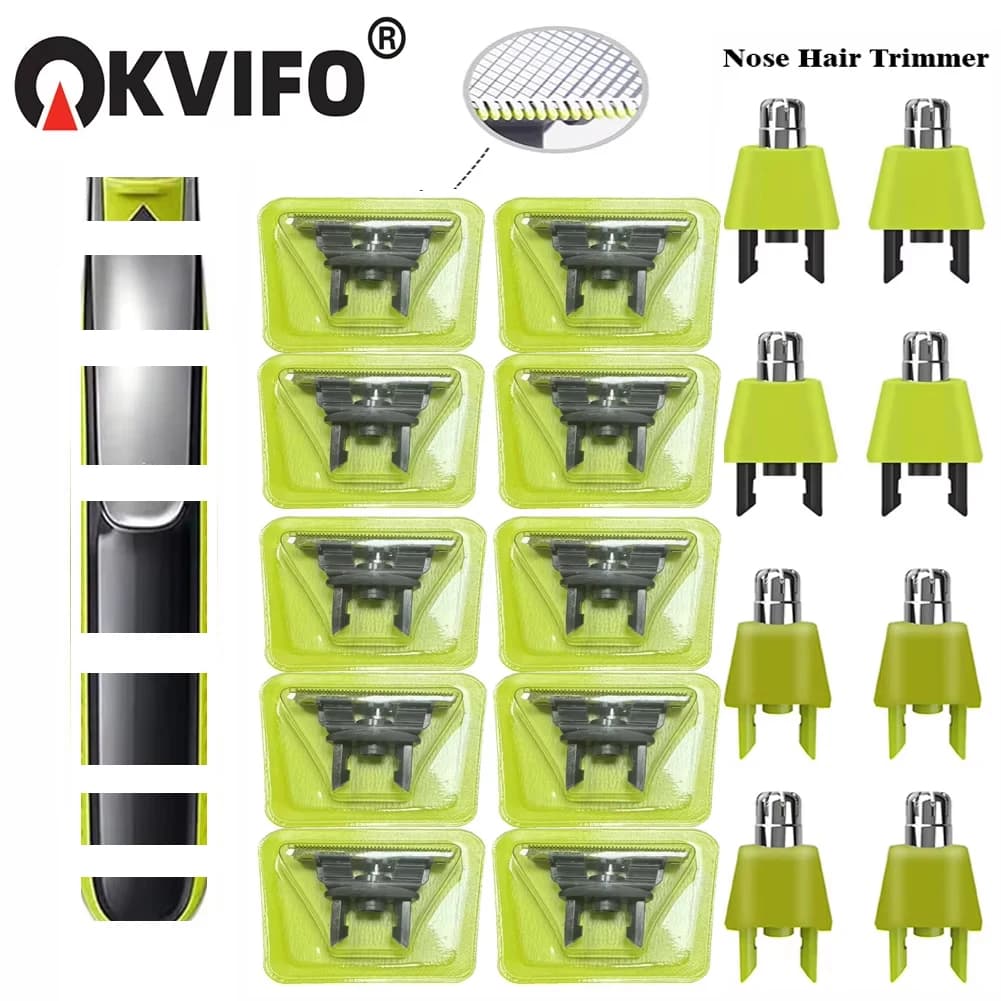 KVIFO Shaver Replacement Blade For OneBlade & One Blade QP2520 QP2530 QP2620 QP2630 QP6510 QP6520 Hybrid Electric Beard Trimmer