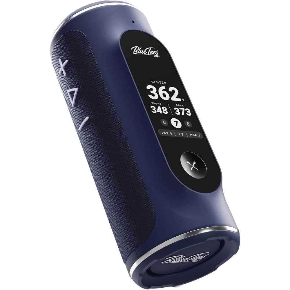 AI-Powered Golf GPS Speaker with Touchscreen, Long Battery Life, Hazard Detection, Waterproof