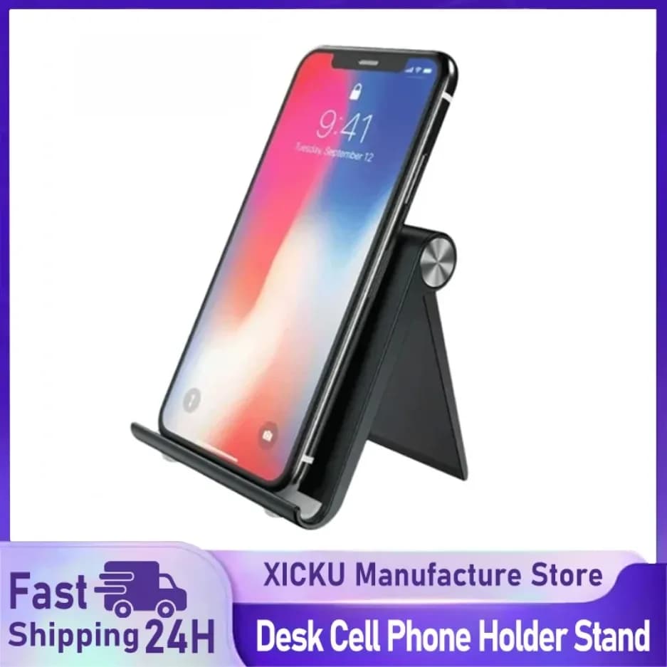Portable Mobile Holder Mount Phone Holder Stand Desk Cell Phone Holder Stand  Mobile Smartphone Support Tablet Stand for iPhone