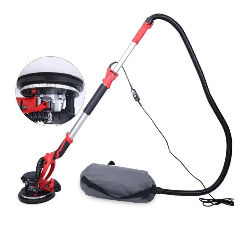H202 Manufacturers Selling Single Suction 750W Electric Drywall Sander Wall Sander With LED Strip Light Disc Sander