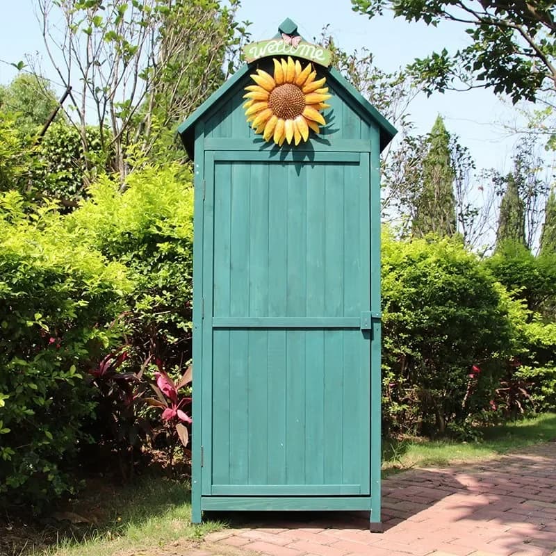 Outdoor Storage Locker Sun Protection Balcony Garden Glove Cabinet Furniture Pastoral Garden Tool Room Open Air