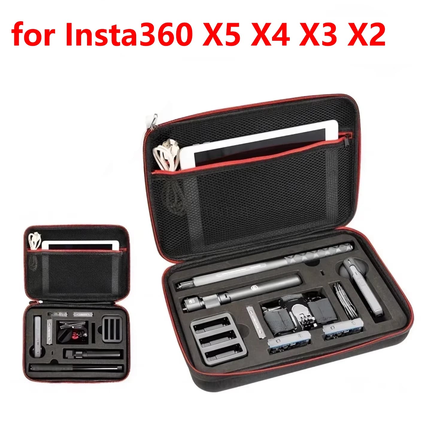 for Insta360 X5 X4 X3 Camera Carrying Case Portable Storage Bag Protective Case For DJI Action 6 Gopro Camera Box Accessories