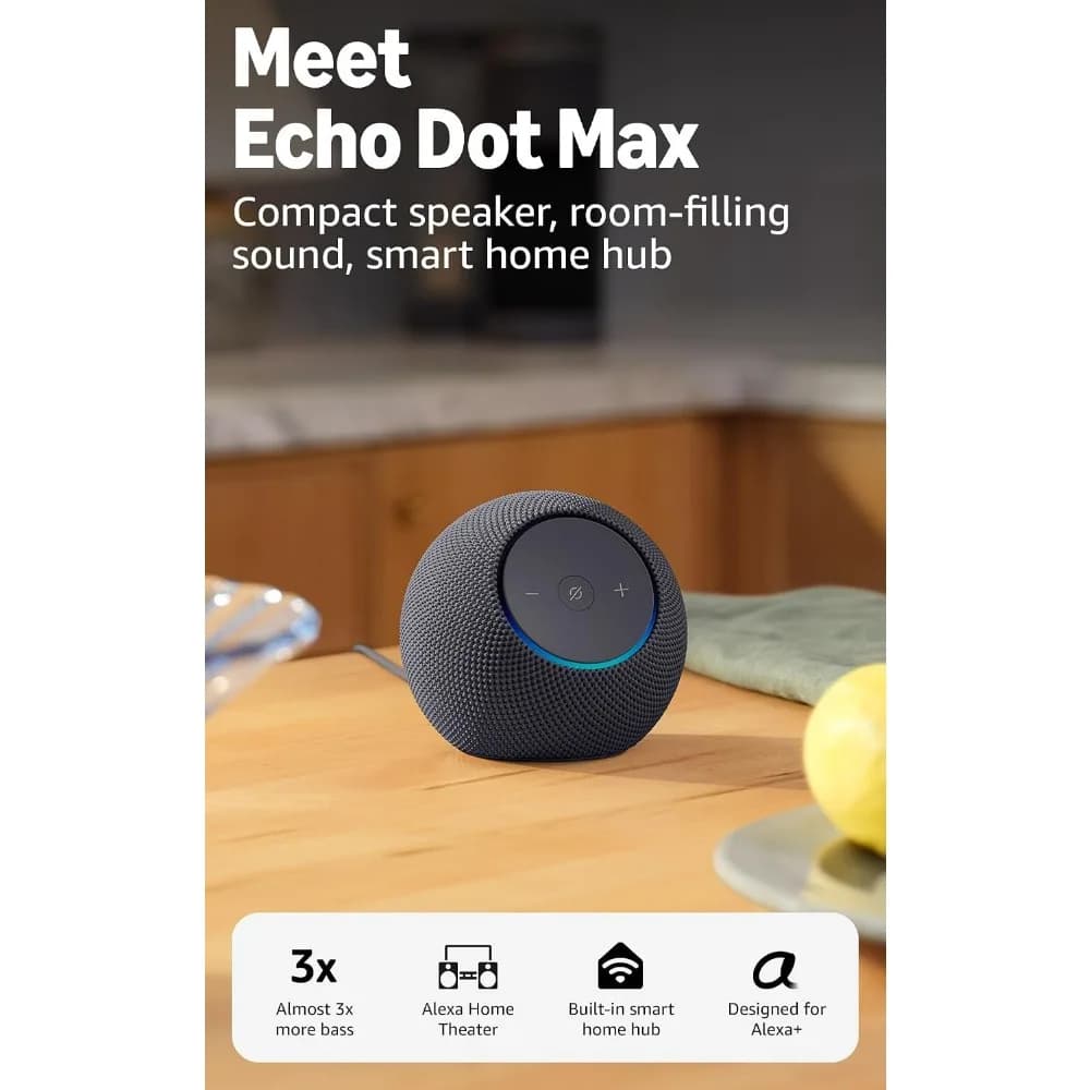Upgraded Alexa Speaker with Enhanced Sound for Medium Spaces