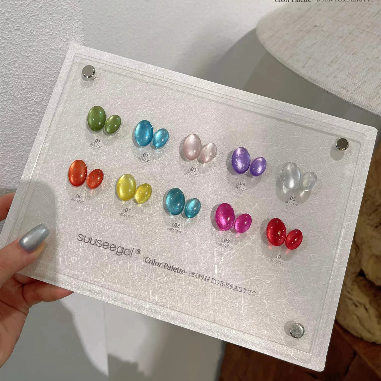 SUUSEEGEL 2024 New Hot Sale 10-Color Multicolor Moonlight Cat Eye Nail Gel Set Non-Toxic UV Gel for Nail Art Nail Salon