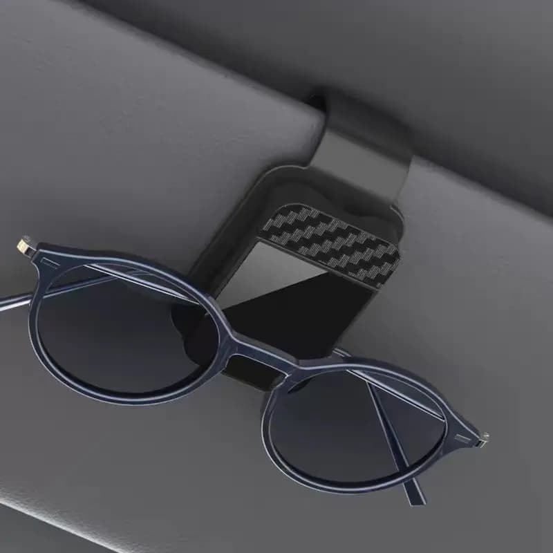 Family Travel Car Visor Sunglasses Clip Holder Eyeglass Stand Card Ticket Organizer Interior Storage Clips Accessories