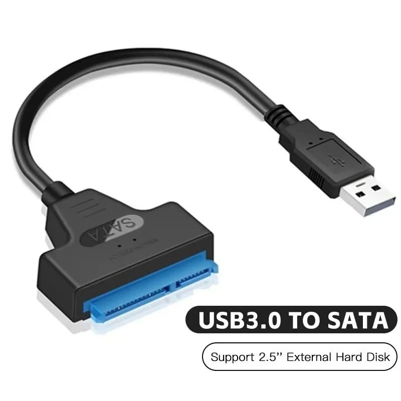 30cm USB 3.0 SATA 3 Cable SATA To USB 3.0 Adapter UP To 6 Gbps Support 2.5Inch External SSD HDD Hard Disk Drive 22 Pin SATA III