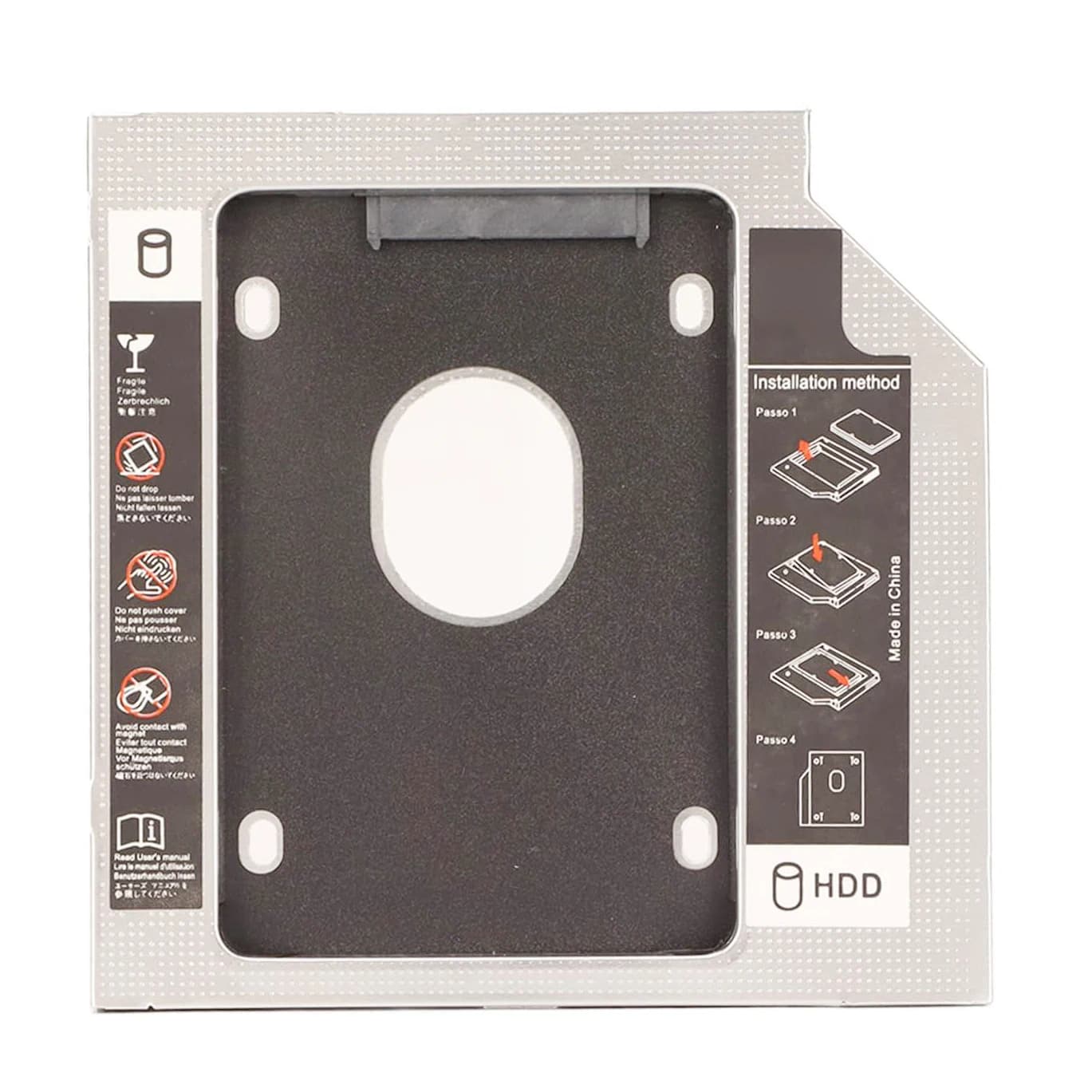 12.7mm SATA 2nd Hard Drive HD SSD Optical Caddy Frame Enclosure for Sony Vaio sve171a11v sve1711g1rw SVE1512s1rw UJ8A0 UJ8B0