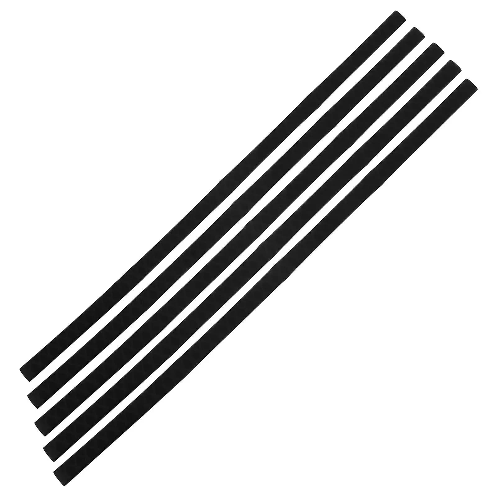 5Pcs Heat Shrink Fishing Rod Sleeve Anti Slip Textured Grip Tape Sweat Absorbing Insulated Handle Wrap Rod Protection Tubing