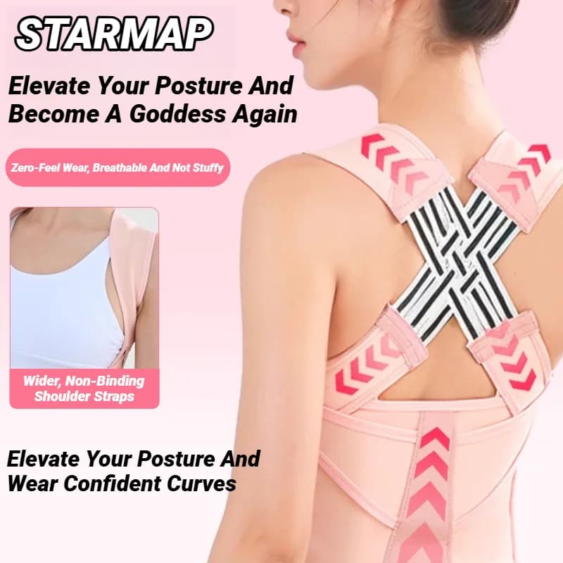 Back Brace Posture Corrector For Women And Men, Shoulder Straightener Adjustable Full Support Upper Lower Pain Relief Belt
