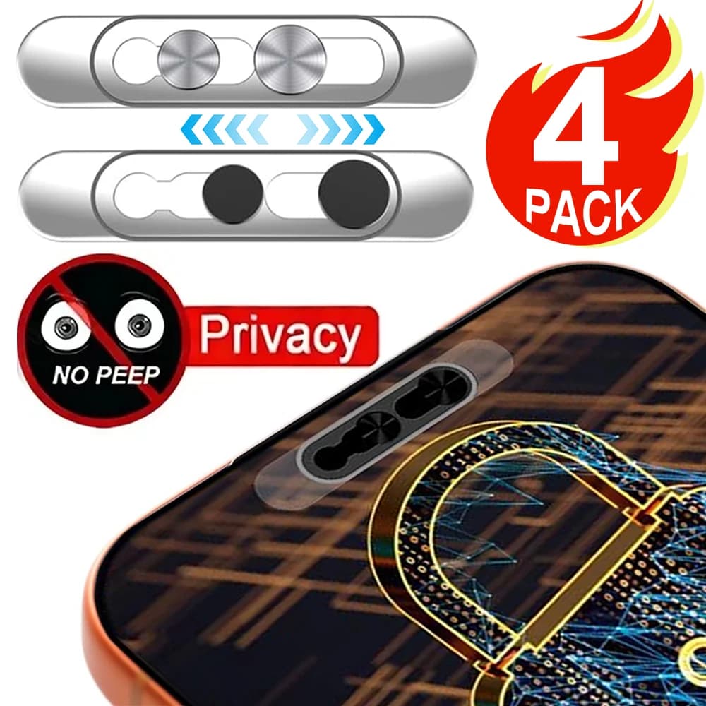 Dual - Slide Design Webcam Cover for IPhone 17/16/15/14 Pro Max Anti-hacker Shutter Privacy Protection Slide Shield Anti-peep