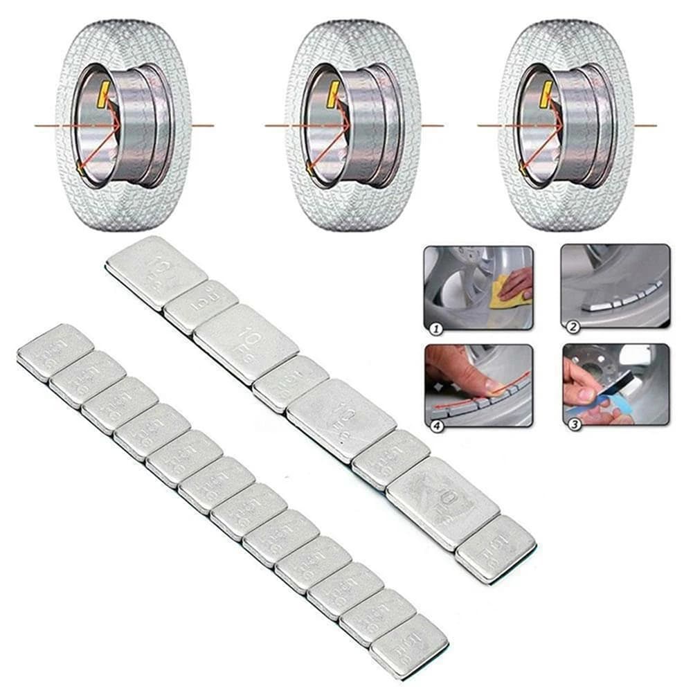 60g 5g/10g Iron Wheel Balance Weight Tire Adhesive Tyre Balancer Wheel Block For Car Motorcycle/bike RC Boat Aircraft