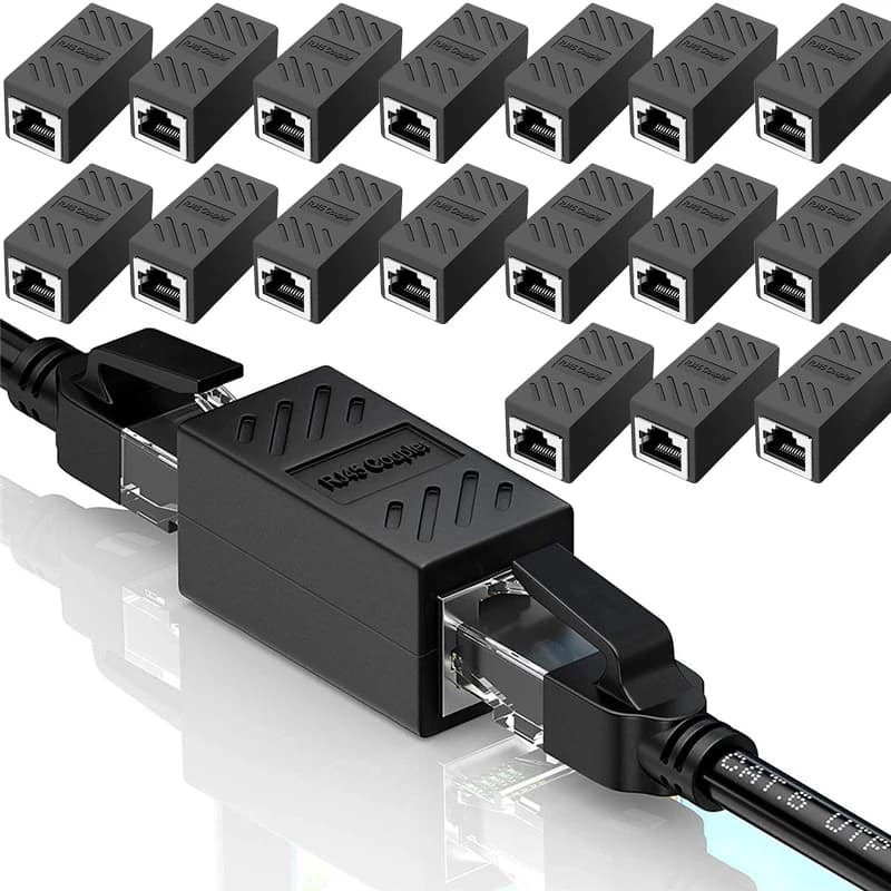 1/5/10/20pcs RJ45 Coupler Ethernet Cable Coupler LAN Connector Cat7 Cat6 Cat5e Ethernet Cable Extender Adapter Female to Female
