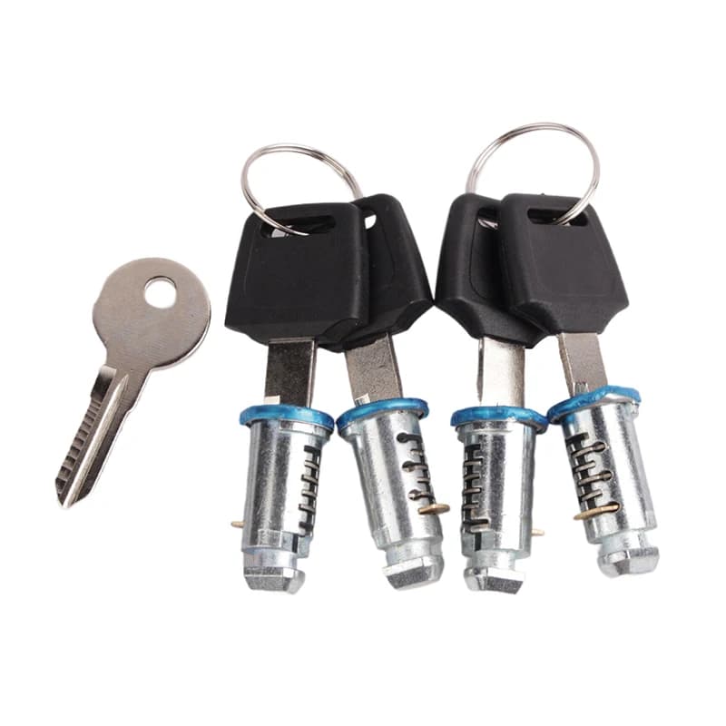 Universal Roof Rack Lock Cores Cylinder Kit With Keys Car Luggage Rack Anti-theft Lock Core Parts For Roof Cargo System