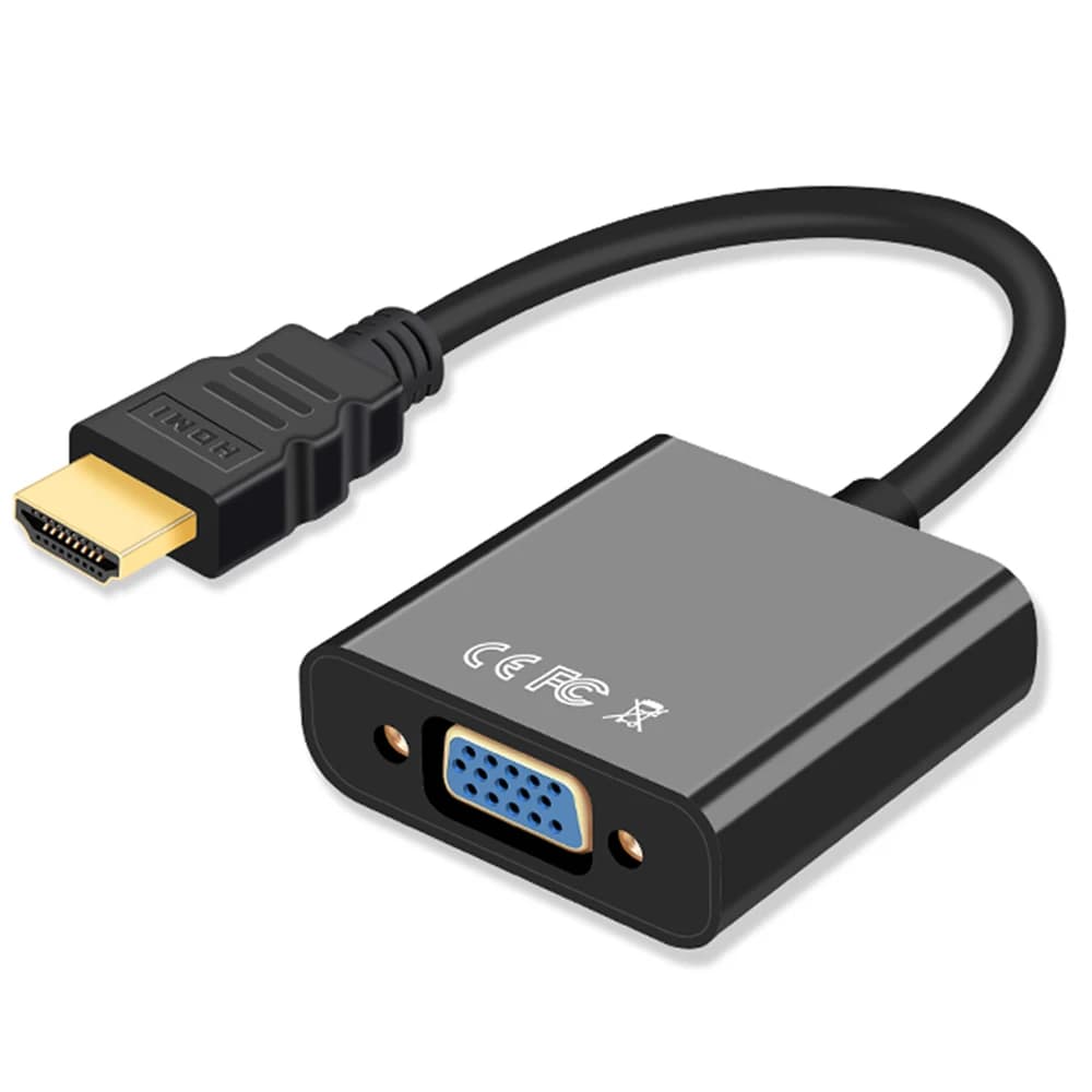 HDMI-compatible to VGA Adapter Digital Analog HDMI-compatible Male To Famale VGA Cable Converter For PC Laptop Tablet HDTV