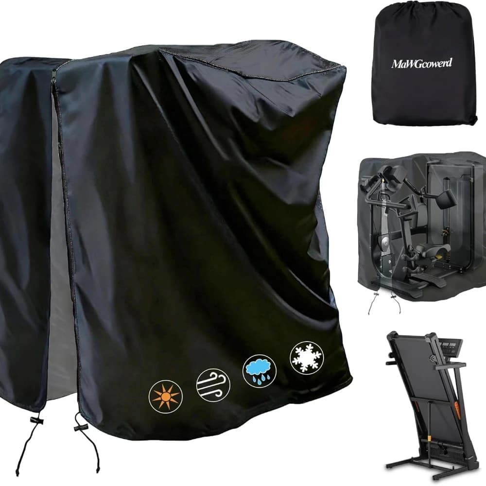 Folding Treadmill Cover, Dustproof & Waterproof Oxford Cloth Sunscreen Cover, Full Coverage Protector for Home Fitness Equipment