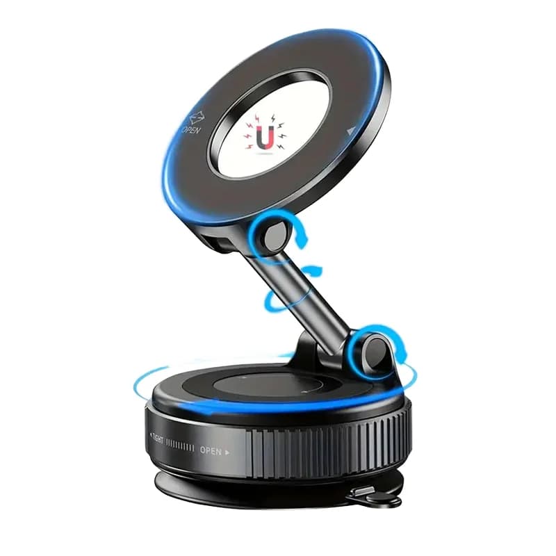 Strong Magnet Mobile Phone Holder With Suction Cup Car Navigation Bracket Efficient Vacuum Adsorption Phone Holder