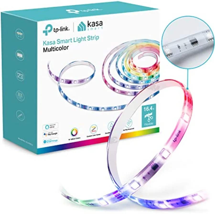 LED Light Strip, 50 Color Zones RGBIC, 16.4ft Wi-Fi LED Strip Works w/ Alexa, Google Home and SmartThings, High Brightness, 16M