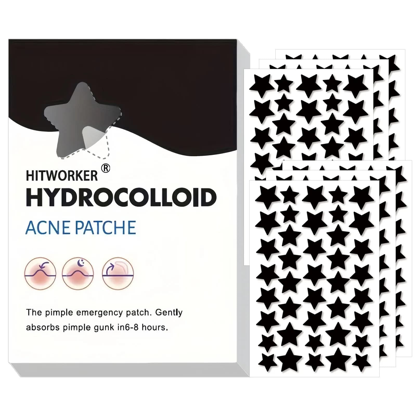 Invisible Waterproof Hydrocolloid Acne Patch for Facial Cleansing Care Essence Tool Accessory Suitable for All Skin Types