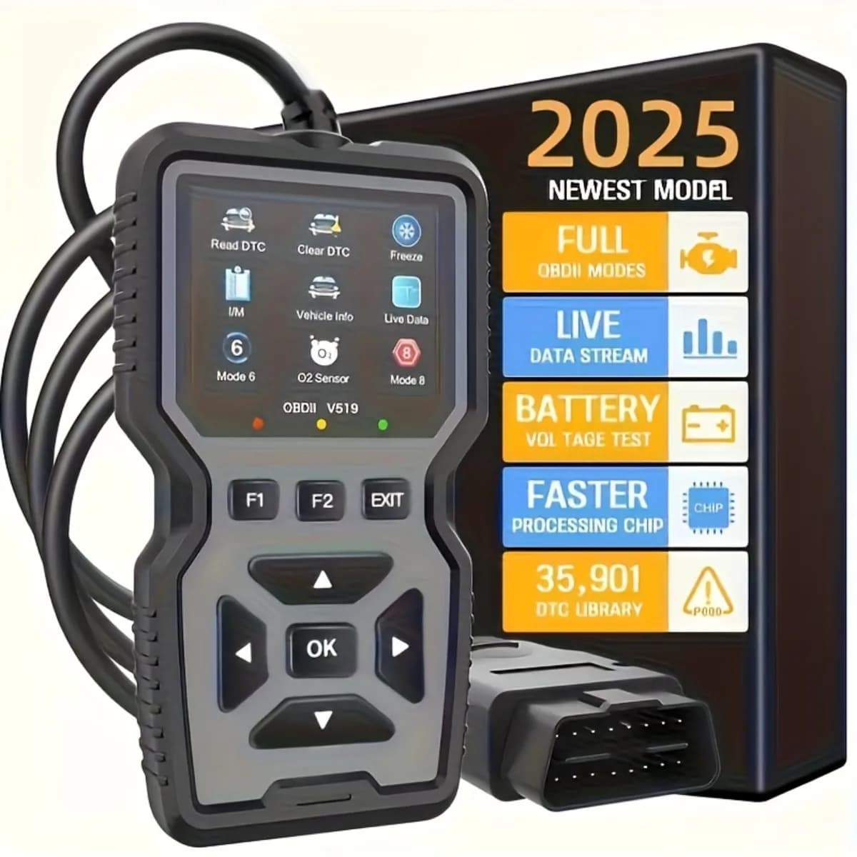Car Fault Diagnosis Tester V519 Obd Code Reader, Obd2 Scanner for Clearing Error Codes, Vehicle Maintenance Equipment, Car Troubleshooting, Portable Scanner, Handheld Device, Durable, High-Quality Components, Diagnostic Tool, Car Enthusiasts, Professional Technicians