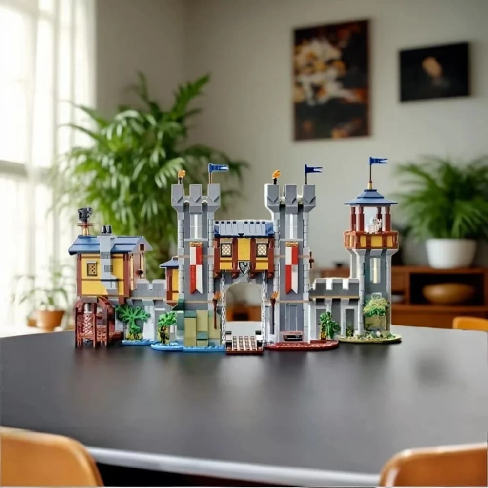1426pcs New Medieval Castle Architecture Birthday Gift Set Compatible with Model Set DIY Gifts Toys for Friends Adult