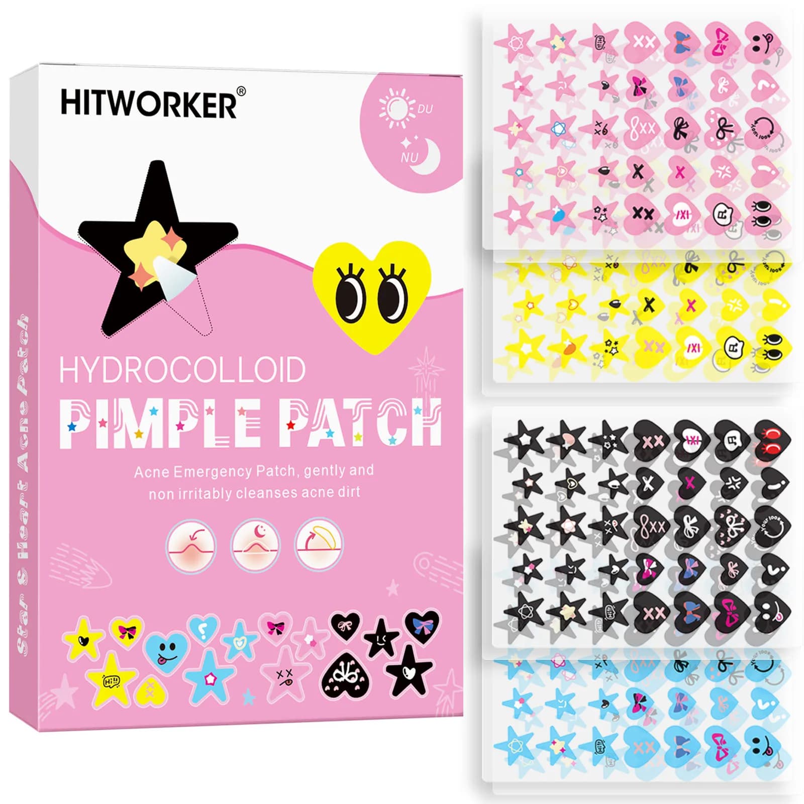 Invisible Waterproof Hydrocolloid Acne Patch for Facial Cleansing Care Essence Tool Accessory Suitable for All Skin Types