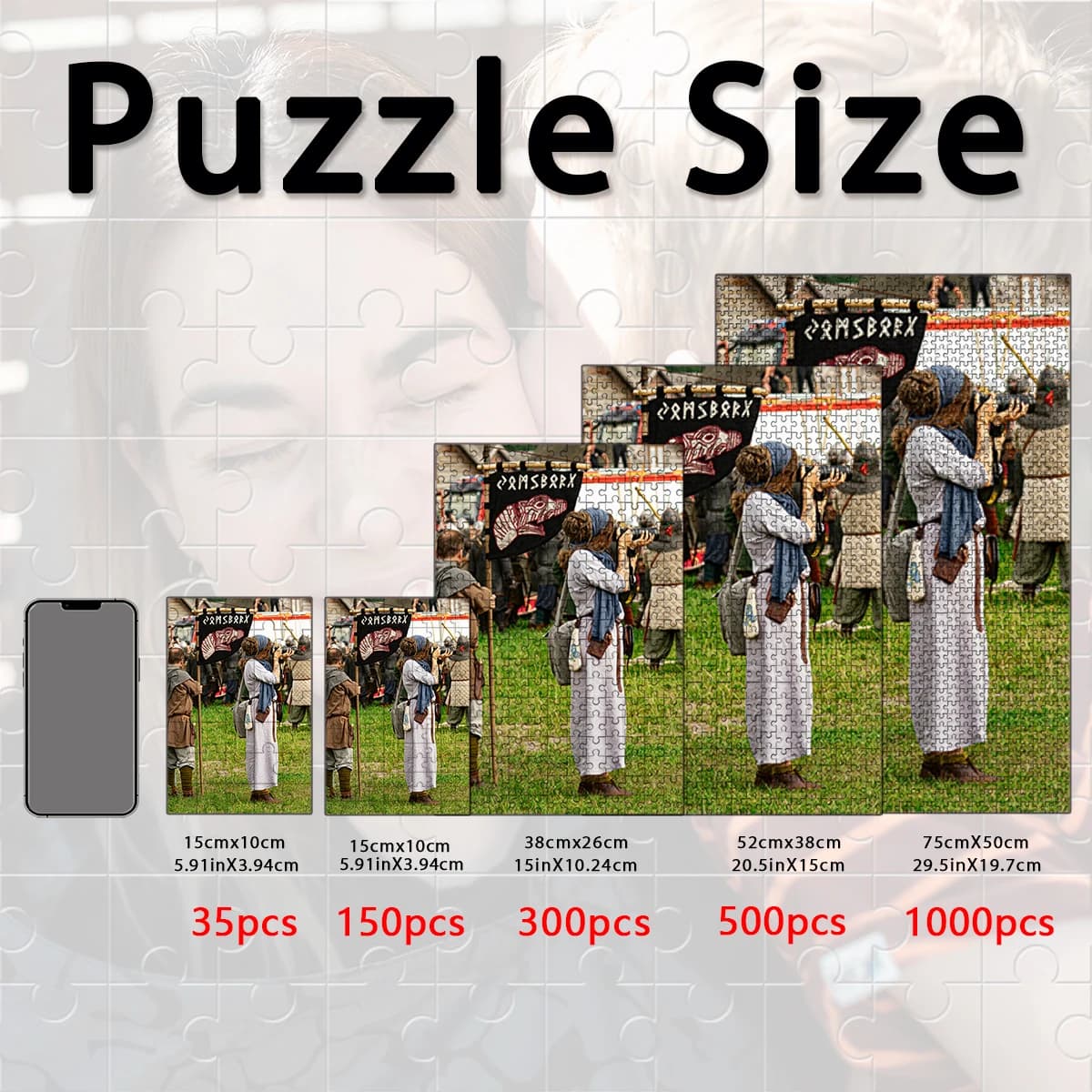 35/300/500pcs Colorful Photographer Customized Poster Jigsaw puzzle Personalized Picture For Children Toy Commemorative gifts