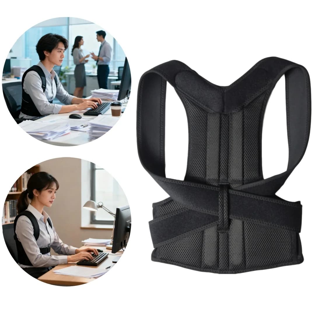 New Upper Back Posture Corrector Posture Clavicle Support Corrector Back Straight Shoulders Brace Strap Correctpor