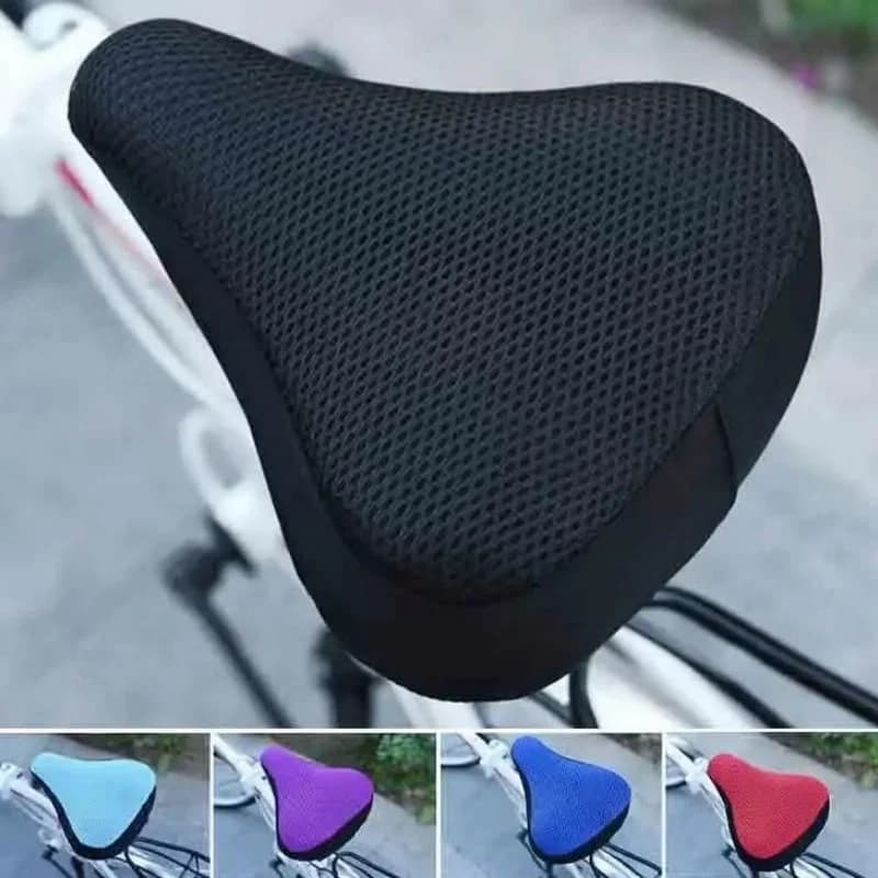 1PC 3D Soft Silicone Bike Seat Cushion  Breathable Comfortable Saddle Pad Cover for Universal Bicycle Cycling Saddle