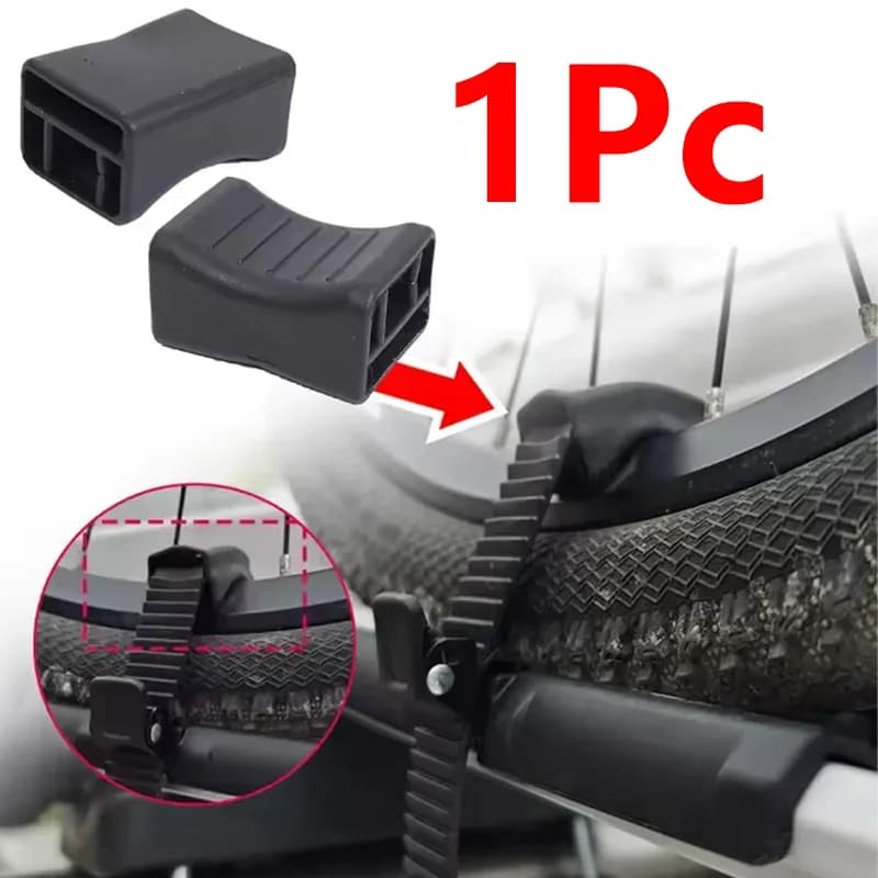 Roof Rack Bike Wheel Adapter Straps with Cushion Bicycle Frame Steel Ring Protection Pad for Thule 599 598 591 568 564 561 532