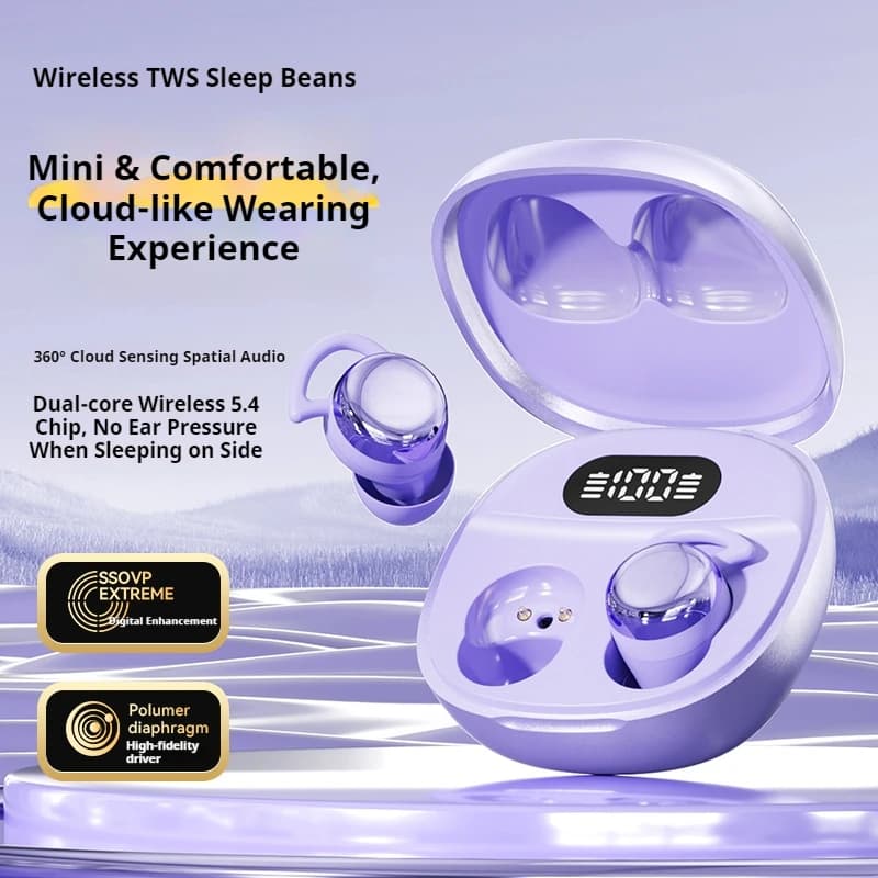 Original Lenovo Wireless Bluetooth 5.4 Earphones Sleep Wireless Headphones With Mic Touch Control TWS in-ear headphones headset