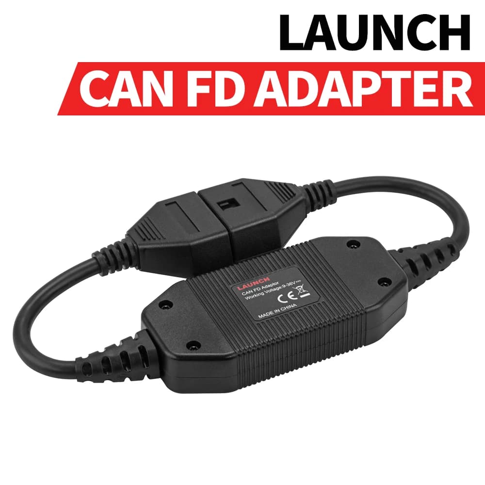 LAUNCH CAN FD Adapter OBD2 Connector Work for X431 V+ PAD3 PAD5 Pro5 Scanner Support CAN FD Protocol Car Diagnostic Cable OBD-II
