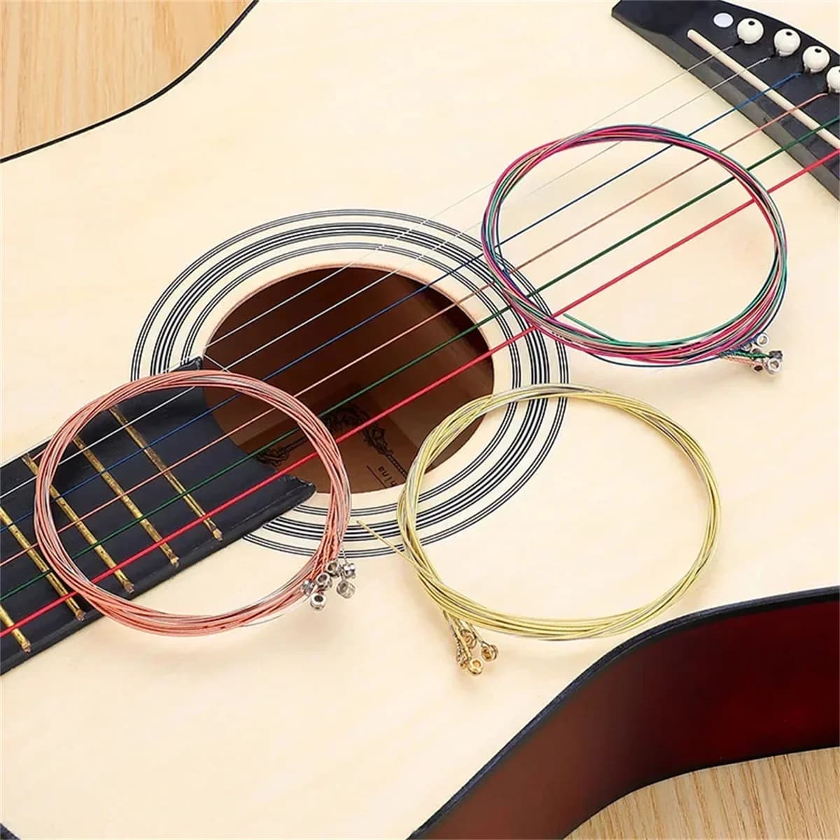 Miwayer  Acoustic Guitar Strings - High Carbon Steel Core, Rust-Resistant & Long-Lasting, Bright & Balanced Tone