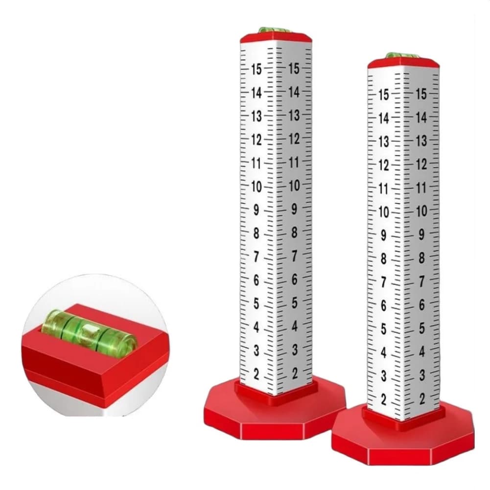 2pcs Light Steel Keel Suspended Ceiling Leveling Ruler Equal Height Level Ruler Magnetic Wall Past Tile Lay Gradienter Tools