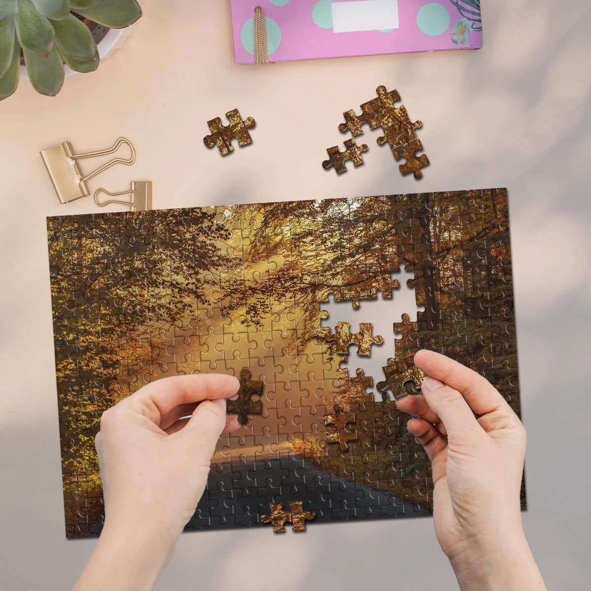 35/300/500/1000pcs Personalized Custom Photo Puzzle Wedding Photos Customize Jigsaw Puzzle For Couples Family Christmas