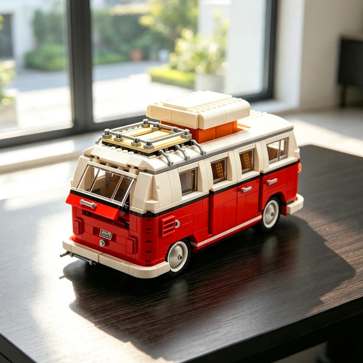 Home Decor Collection Trip Vehicle Creative Travel Car Camper City Truck Party Gifts Toy Holiday Technical Model Building Block
