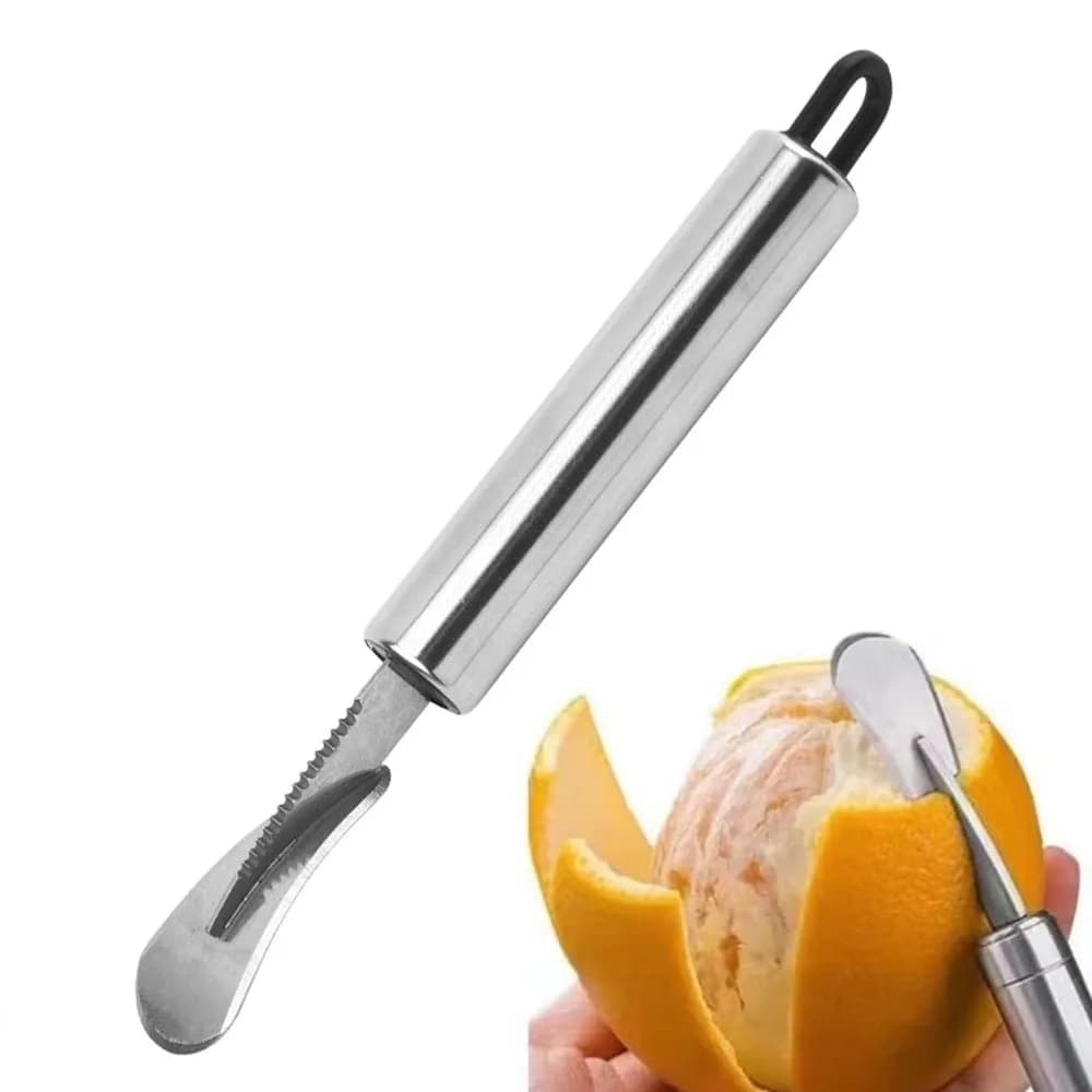 Stainless Steel Orange Peelers Citrus Peeler Slicer Cutter Peeler Remover Design Handle Fruit Vegetable Tools Kitchen Gadget
