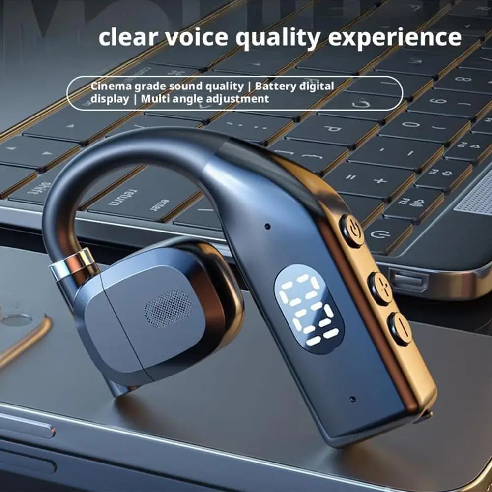 Wireless Bluetooth 5.4 Headphones With LED Display Earphones With Mic Handsfree Noise Canceling Headset For Driving Audifonos